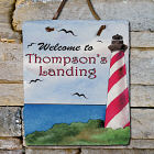 Personalized Lighthouse Welcome Slate Plaque 63156416