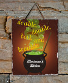 Personalized Halloween Welcome Slate Plauqe 63159846