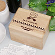 Grabado de la cocina de la caja personalizada de la receta