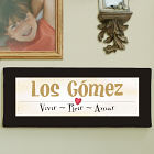 Vive la lona personalizada amor de la pared de la risa