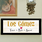 Vive la lona personalizada amor de la pared de la risa