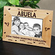 Todos nuestros corazones personalizaron el marco de madera 931111