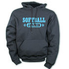 Personalized Softball Hooded Sweatshirt