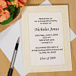 Golden Graduation Party Invitations