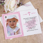 Custom Printed Baptism Photo Invitations
