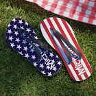 Personalized Stars and Stripes Flip Flops
