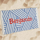Personalized Stripes Beach Towel