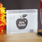 Engraved Teachers Apple Keepsake Paperweight