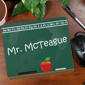 Personalized Teacher Mouse Pad -Chalkboard-