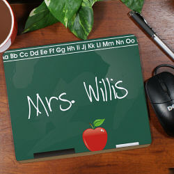 Personalized Teacher Mouse Pad -Chalkboard-