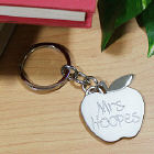 Personalized Apple Key Chain