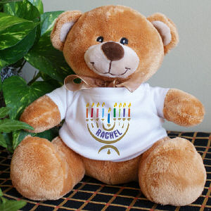 Personalized Menorah Teddy Bear