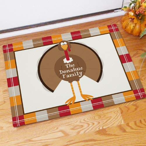 Personalized Thanksgiving Doormat Custom Printed Fall Doormat