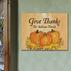 Give Thanks Personalized Canvas Wall Art 913069X