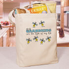 Personalized Light of My Life Tote Bag
