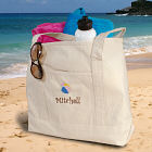 Embroidered Beach Ball Tote Bag