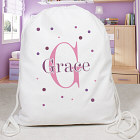 Personalized Polka Dot Sports Bag