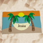 Personalized Summer Vacation Beach Towel