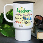 Change The World Personalized Teacher Travel Mugs