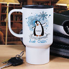 Just Chillin' Penguin Personalized Travel Mug T215310