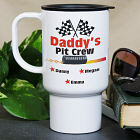 Pit Crew Personalized Travel Mugs