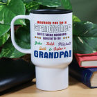 Anybody Can Be a Grandpa Personalized Travel Mugs