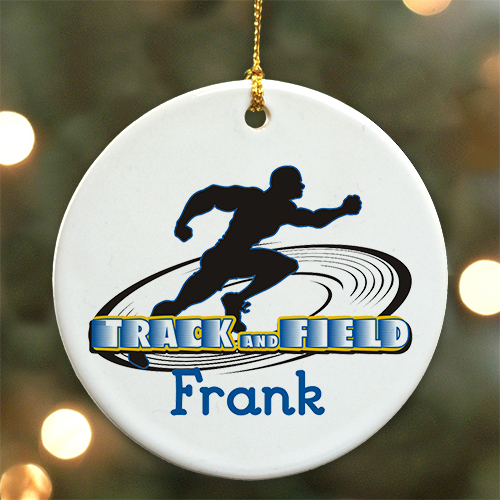 Track Christmas Ornament 