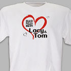Personalized Romantic Message Barcode T-Shirt 34978X