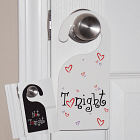 Personalized Tonight Not Tonight Door Hanger 43920DH