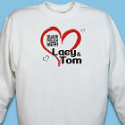 Personalized Romantic Message Barcode Sweatshirt