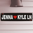 Personalized Lovers Lane Metal Sign 63132168