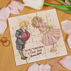 Personalized Be Mine Square Shaped Wood Jigsaw Puzzle 652681