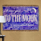 Personalized To The Moon and Back Tapestry Throw Blanket 83038755