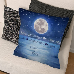 Personalized I Love You Throw Pillow