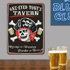 One Eyed Tavern Personalized Wall Sign