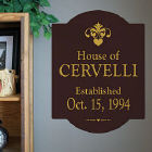 Our House Personalized Wall Sign