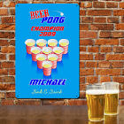Personalized Beer Pong Champion Metal Wall Sign 628814