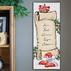 Santas "Nice List" Christmas Wall Canvas
