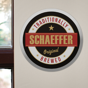Personalized Beer Wall Sign | Personalized Father's Day Gifts
