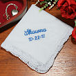Embroidered Something Blue Wedding Handkerchief 334855