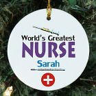 World's Greatest Nurse Personalized Ceramic Ornament U375010