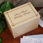 Personalized Holiday Recipe Box