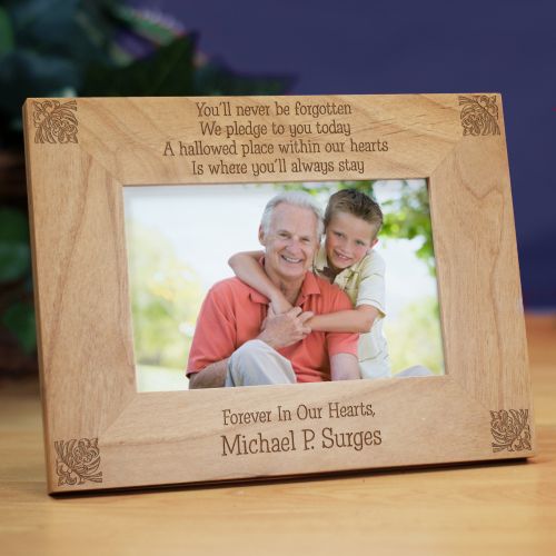Personalized Memorial Wood Picture Frame GiftsForYouNow