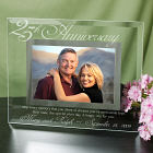25th Anniversary Glass Picture Frame G929061-25