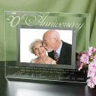 50th Anniversary Glass Picture Frame G929061-50