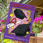 Personalized Graduation Flag