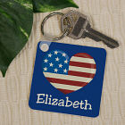 Stars and Strips Personalized Key Chain 335620