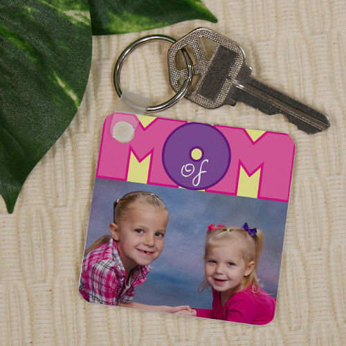 Personalized Mom Of Photo Key Chain