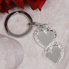 Double Heart Key Chain