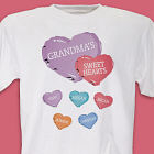 Candy Hearts Personalized T-Shirt